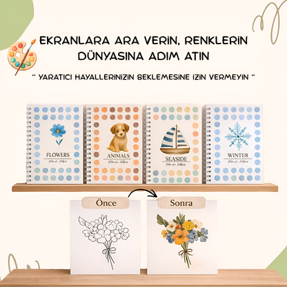 Veyra Suluboya Kitap Seti - 30 Dakikada Sanat Terapisi