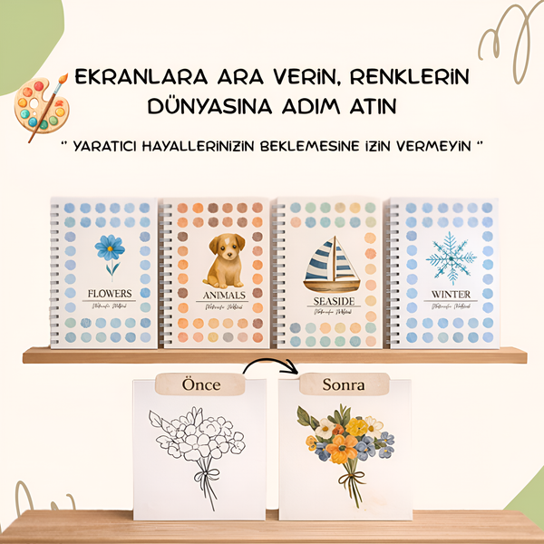 Veyra Suluboya Kitap Seti - 30 Dakikada Sanat Terapisi