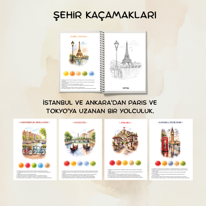 Veyra Rehberli Sulu boya Boyama Kitapları