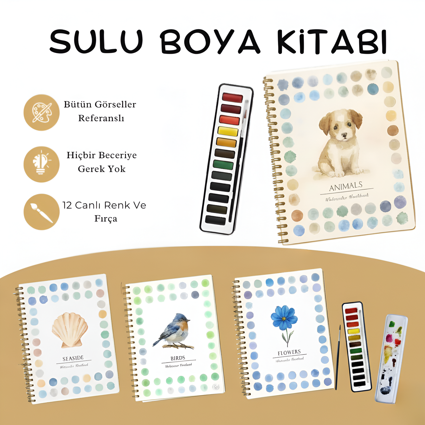 Veyra Suluboya Kitap Seti - 30 Dakikada Sanat Terapisi