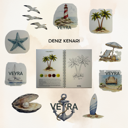 Veyra Rehberli Sulu boya Boyama Kitapları