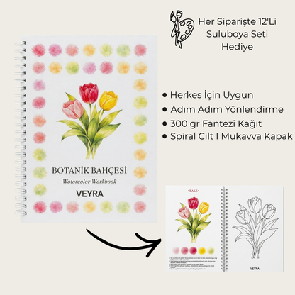 Veyra Rehberli Sulu boya Boyama Kitapları