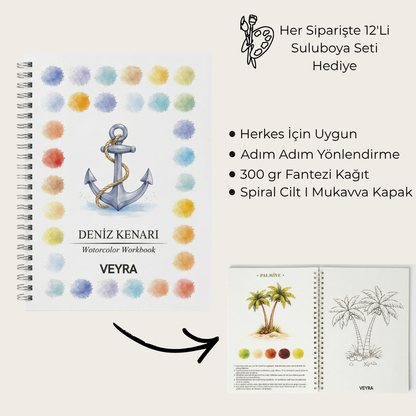 Veyra Rehberli Sulu boya Boyama Kitapları