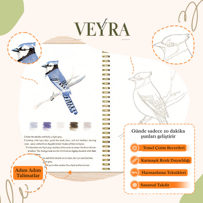 Veyra Suluboya Kitap Seti - 30 Dakikada Sanat Terapisi